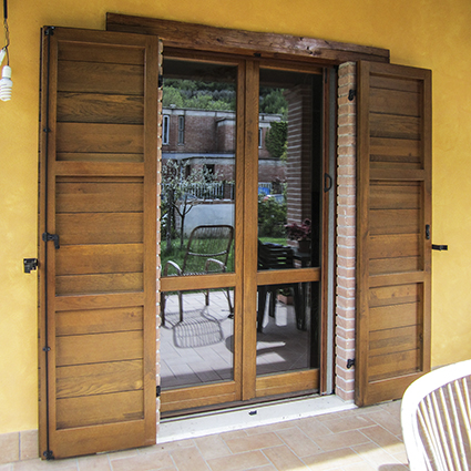 porta finestra legno